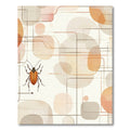 Orange Beetle Geometric Abstract Rug