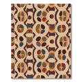 Abstract Geometric Earth Tone Rug