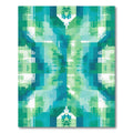 Abstract Geometric Teal Green Rug