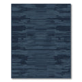 Deep Blue Horizontal Glitch Rug