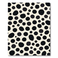 Black Cream Organic Dots Rug