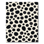 Black Cream Organic Dots Rug