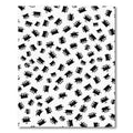 Black White Abstract Rectangular Forms Rug