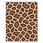 Brown Giraffe Spots Texture Rug
