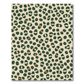 Natural Green Leopard Spots Rug