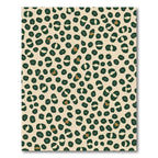 Natural Green Leopard Spots Rug