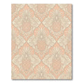Peach Pineapple Damask Motif Rug