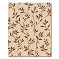 Brown Branch Leafy Vine Rug