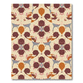 Terracotta Abstract Organic Symmetrical Rug