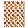 Earthy Brown Terracotta Organic Abstract Rug