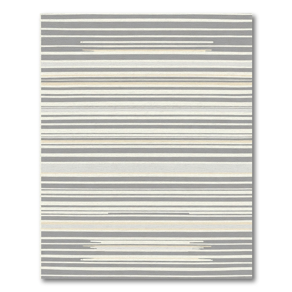Subtle Gray Beige Thin Stripe Rugblockquote Rug