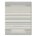 Subtle Gray Beige Thin Stripe Rugblockquote Rug