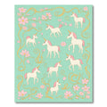 Pastel Unicorn floral Swirls Rug