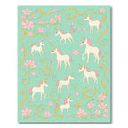 Pastel Unicorn floral Swirls Rug