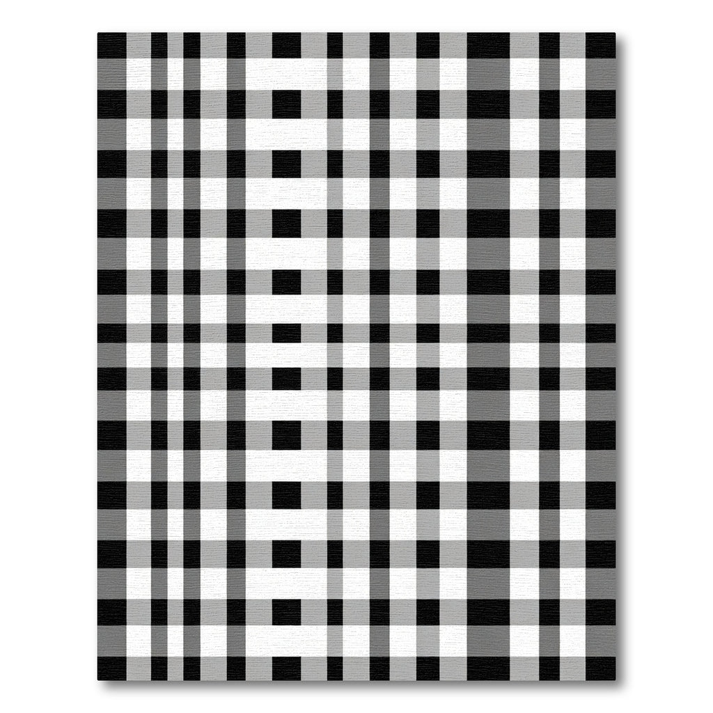 Classic Monochrome Lattice Weave Rug