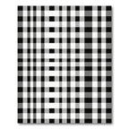 Classic Monochrome Lattice Weave Rug