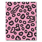 Playful Pink Leopard Spots Rug