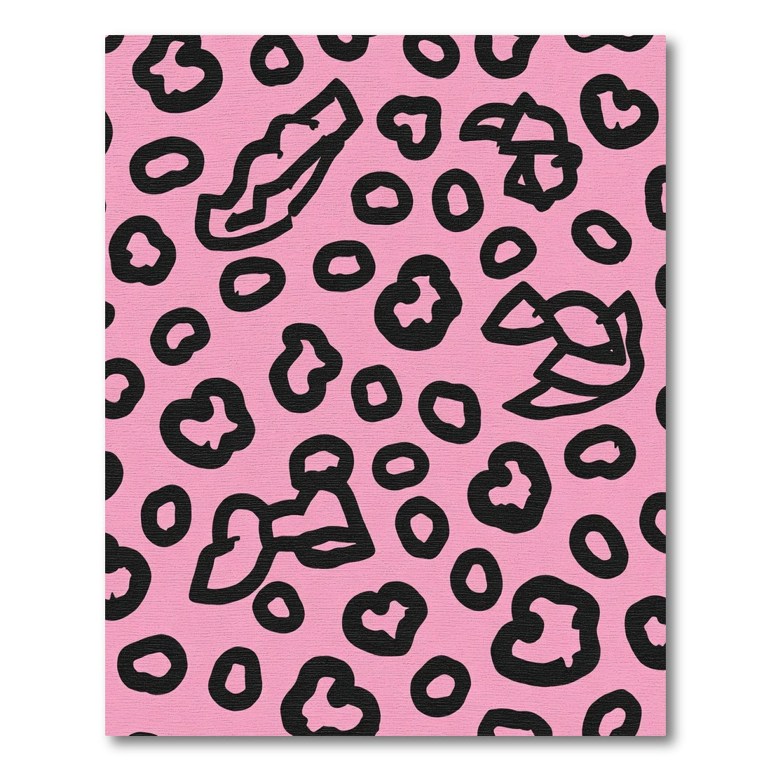 Playful Pink Leopard Spots Rug