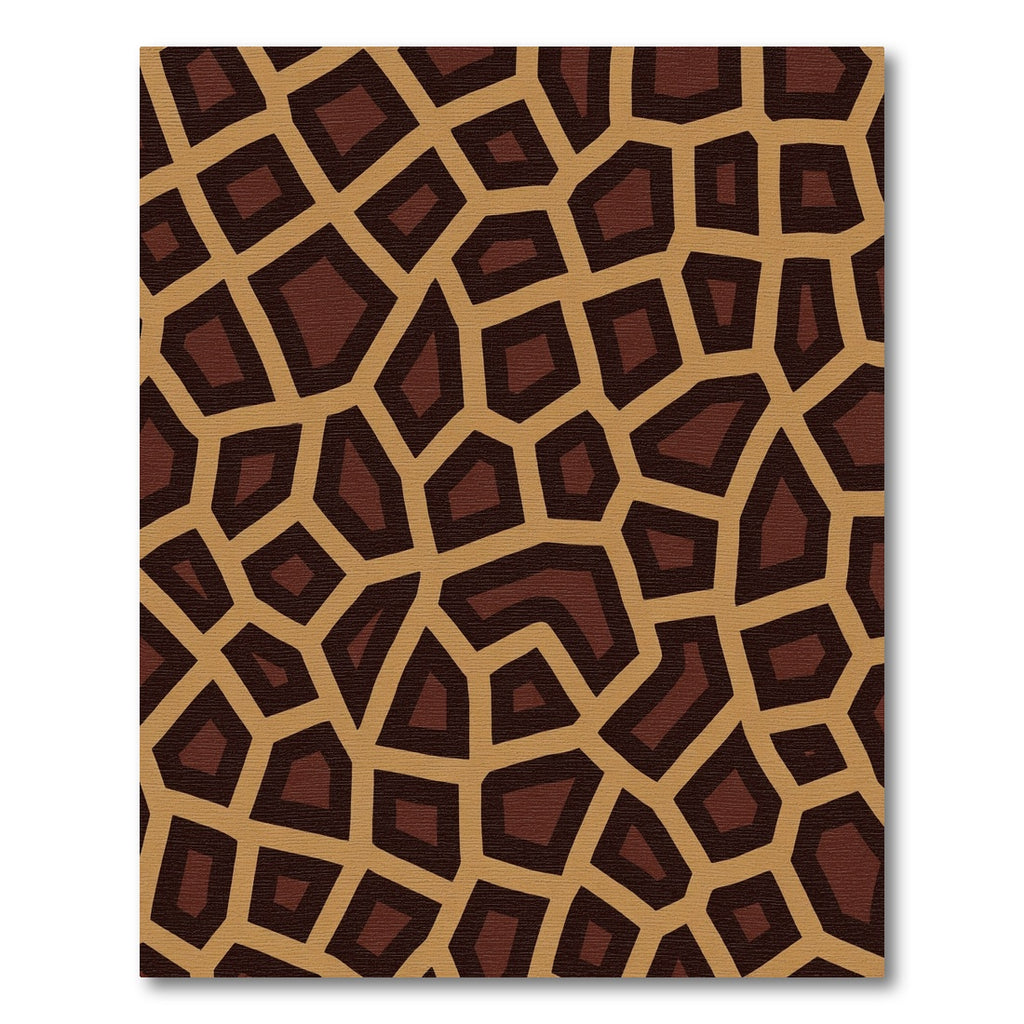 Brown Tan Giraffe Spots Rug