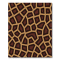 Brown Tan Giraffe Spots Rug