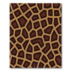 Brown Tan Giraffe Spots Rug