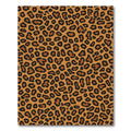 Golden Brown Leopard Spots Rug