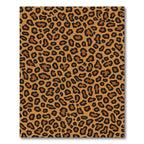 Golden Brown Leopard Spots Rug
