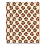 Brown Beige Floral Lattice Rug