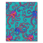 Whimsical Octopus Ocean Teal Rug