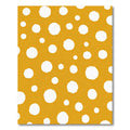 Golden White Polka Dot Scatter Rug