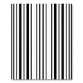 Artistic Black White Vertical Stripe Rug