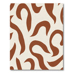 Terra Cotta Abstract Swirls Rug
