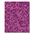 Deep Plum Swirling Organic Abstract Rug