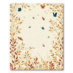 Autumn Butterflies And Bees Border Rug