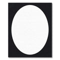 Monochromatic White Circle Abstract Rug