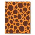 Brown Organic Spheres On Orange Rug