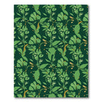 Emerald Green Botanical Vine Rug