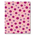 Pink Magenta Purple Gold Polka Dot Burst Rug