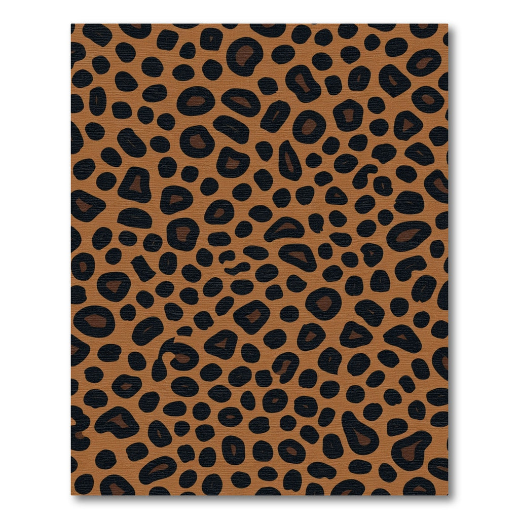 Brown Black Spotty Animal Print Rug