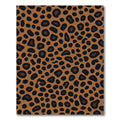 Brown Black Spotty Animal Print Rug