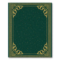 Golden Botanical Emerald Starry Night Rug