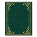 Golden Botanical Emerald Starry Night Rug