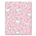 Pink Unicorn Meadow Floral Gathering Rug