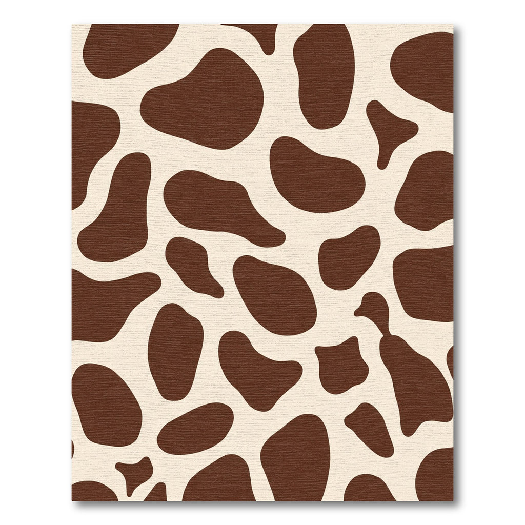 Brown Cream Animal Spots Rug