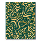 Jade Gold Organic Swirl Rug