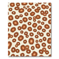 Brown Orange Spotted Animal Print Rug