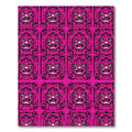 Vibrant Pink Tiger Face Collage Rug