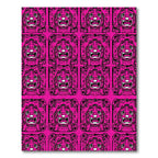 Vibrant Pink Tiger Face Collage Rug