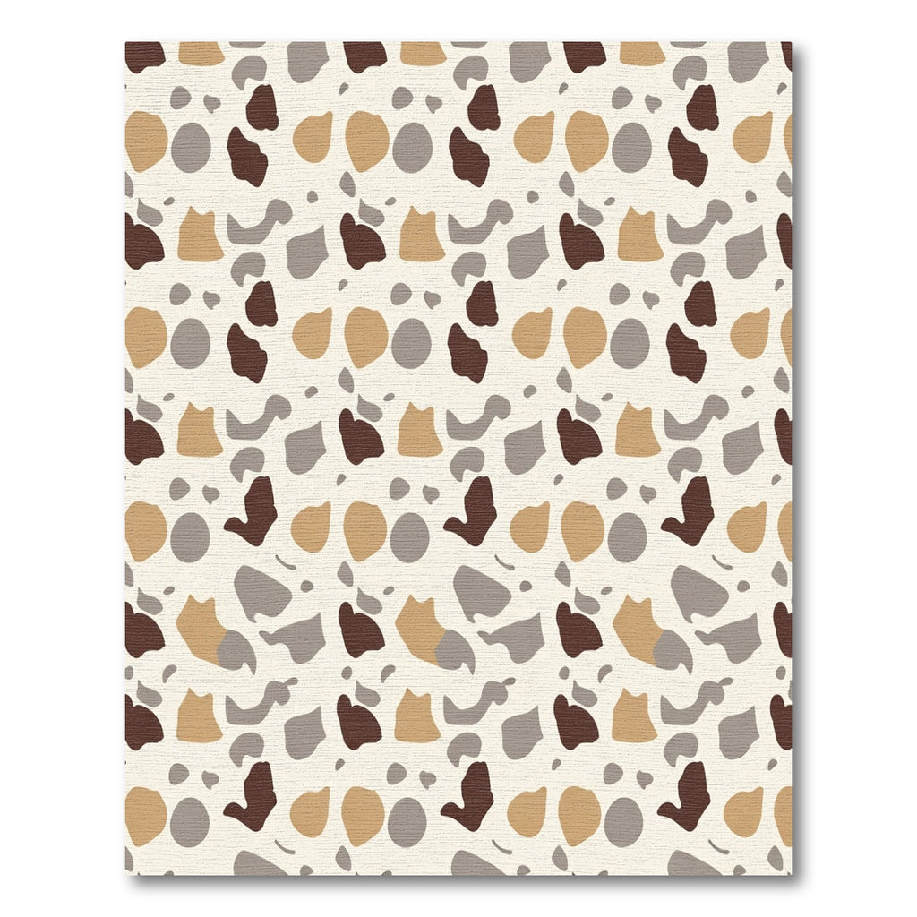 Earthy Speckled Abstract Terracotta Rug