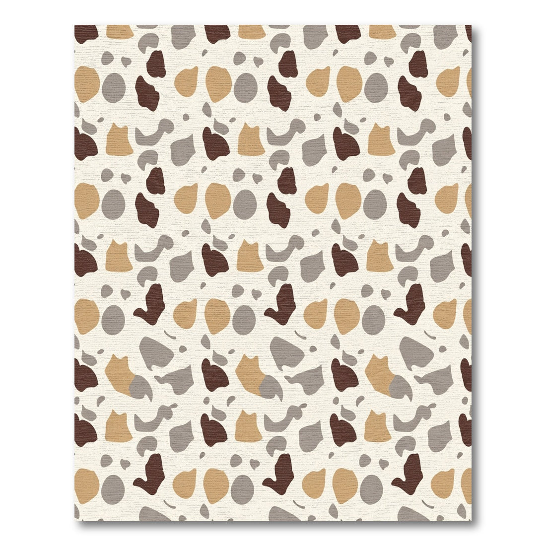 Earthy Speckled Abstract Terracotta Rug
